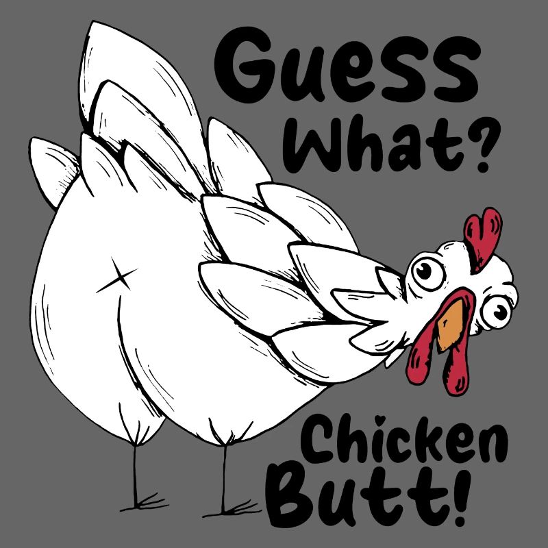 Devinez quel graphique drôle d’animal de cul de poulet
