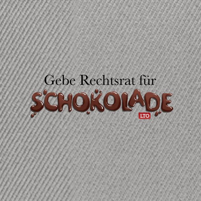 Gebe Rechtsrat für Schokolade