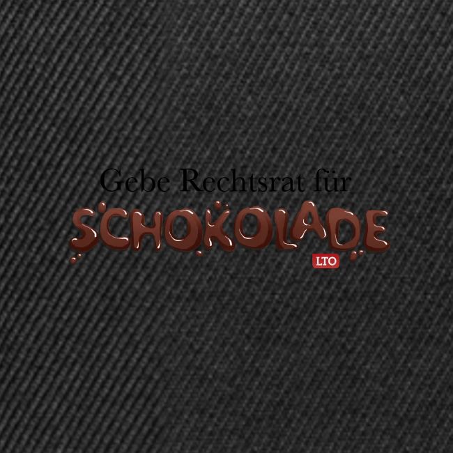 Gebe Rechtsrat für Schokolade
