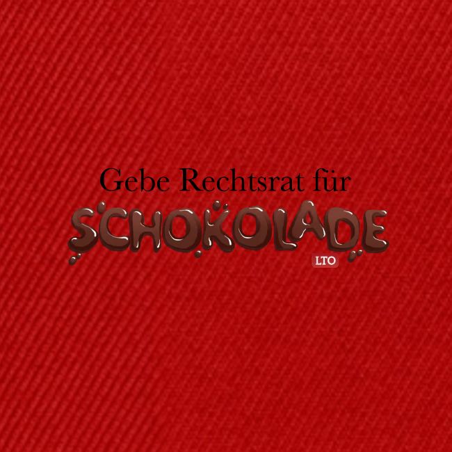 Gebe Rechtsrat für Schokolade