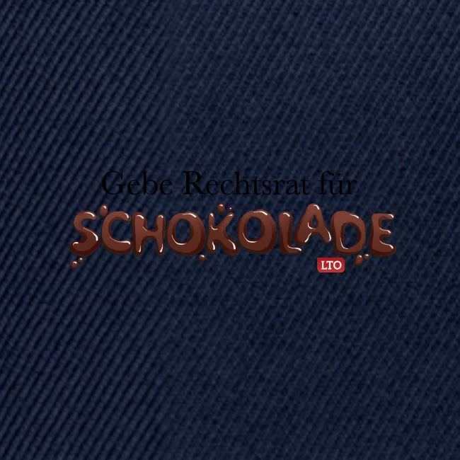 Gebe Rechtsrat für Schokolade