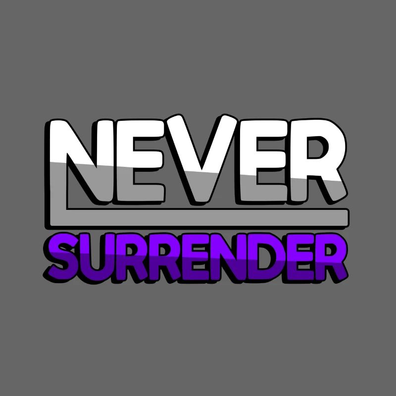 NEVER SURRENDER (Lila) - Gaming