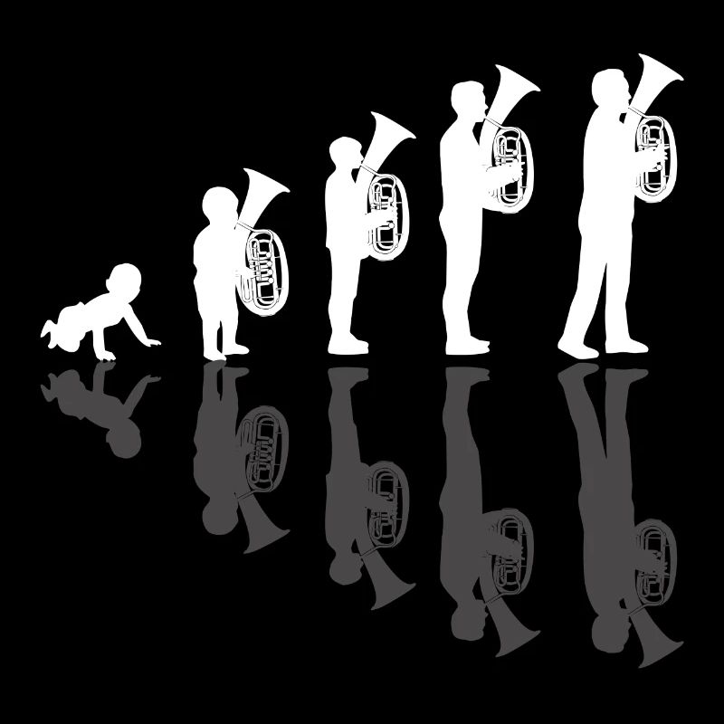 Baritone musician evolution wind musician baritone player
