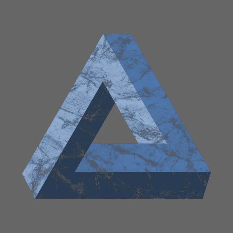 Impossible Triangle Tribar Optical Illusion Math