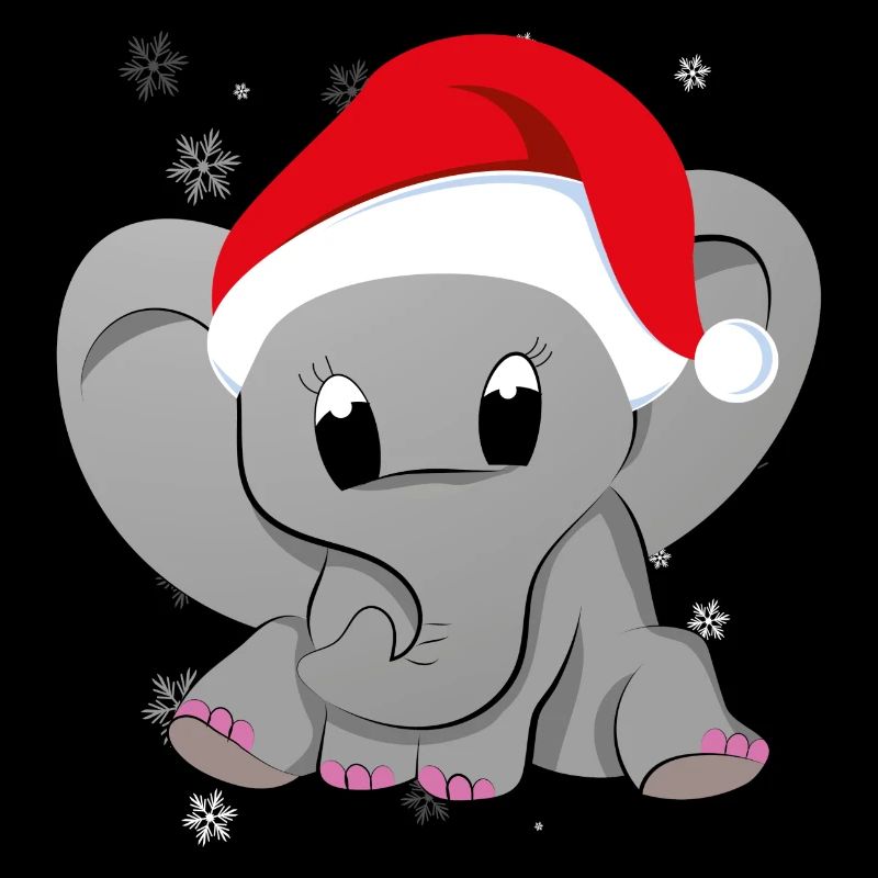 Éléphant de noël bébé éléphant bébé bébé