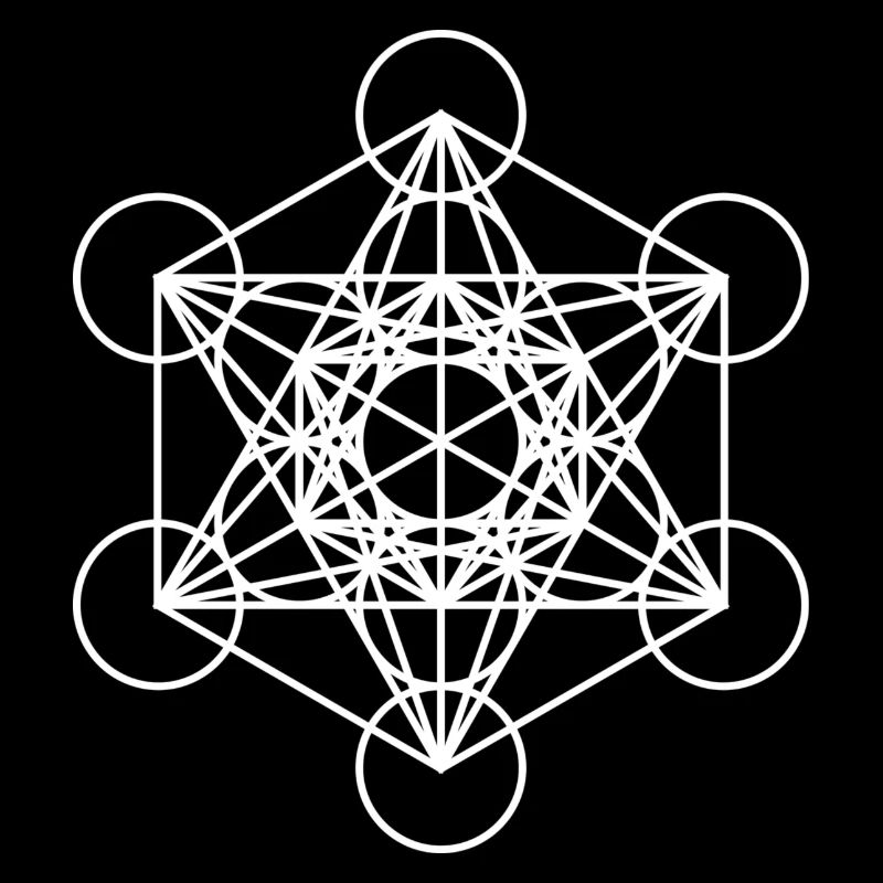 metatron cube white cube gift idea