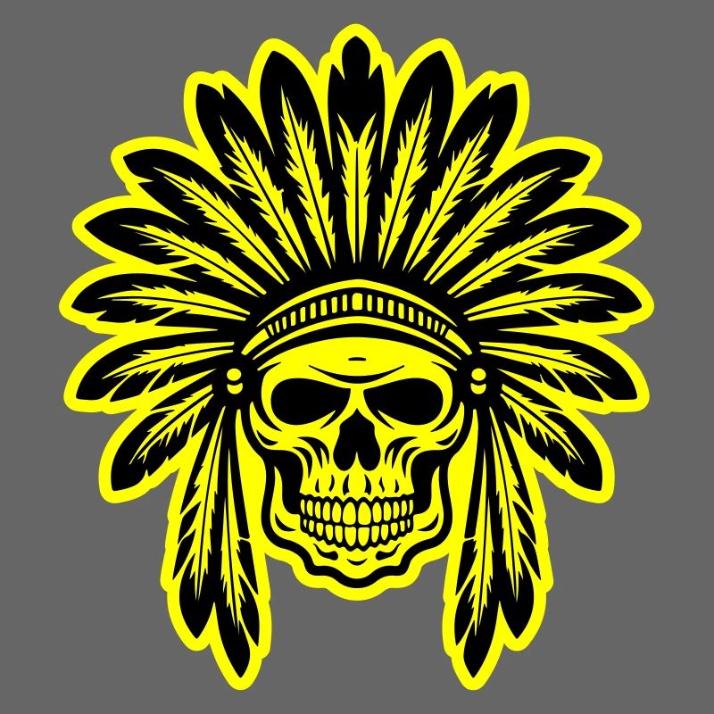 Apache Indianer Häuptling Totenkopf