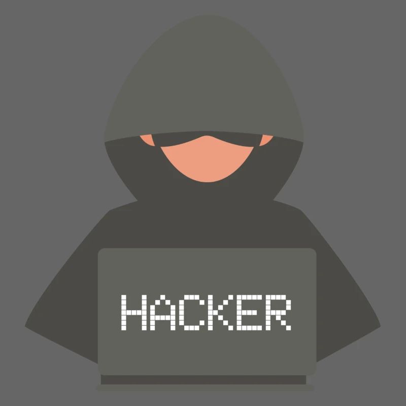 Hacker Coder Programmierer Entwickler Black Hat