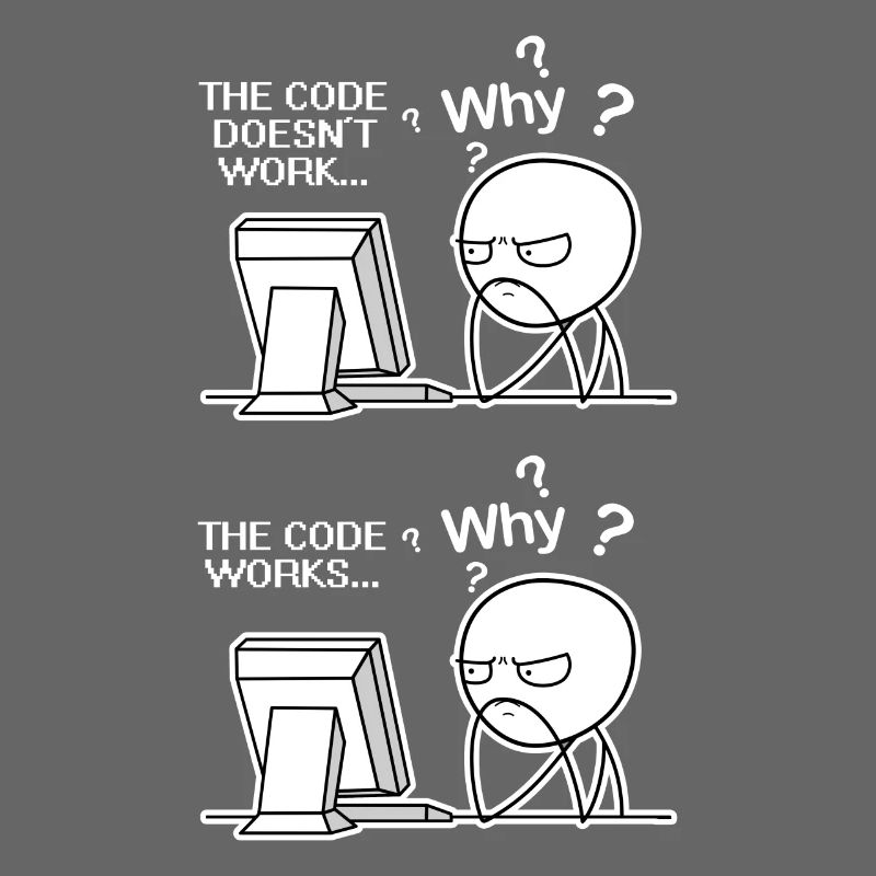 Lustiger Programmierer-Code funktioniert, warum Meme