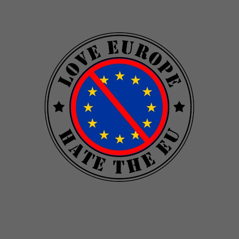 Anti EU - Love Europe Hate EU Stamp Brexit Dexit