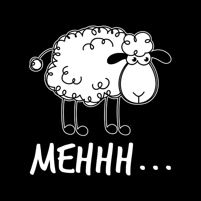 Citation drôle de conception de moutons Moutons Mehh