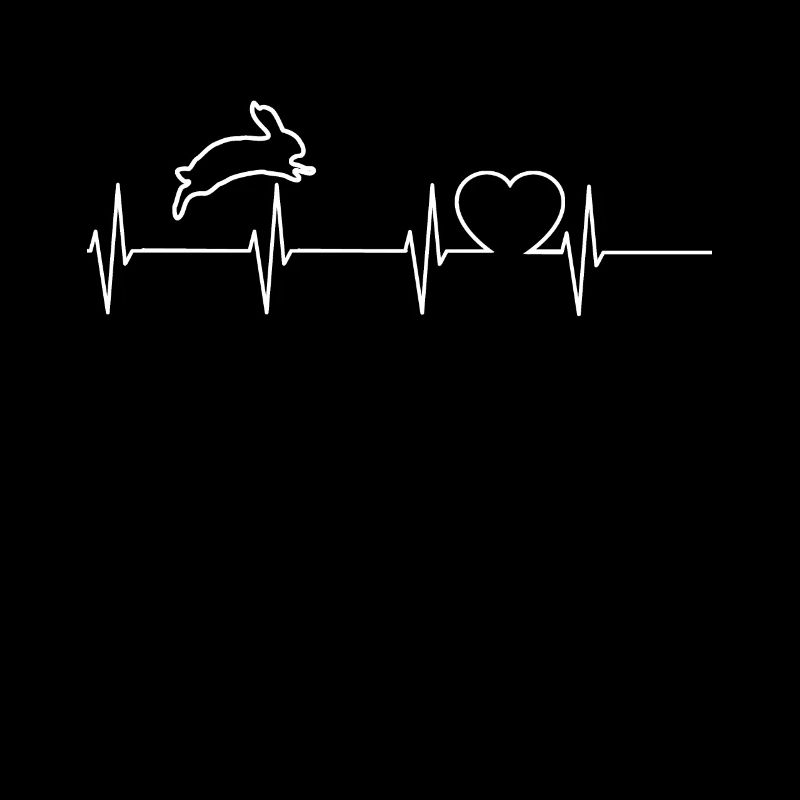 Bunny rabbit long ear heartbeat
