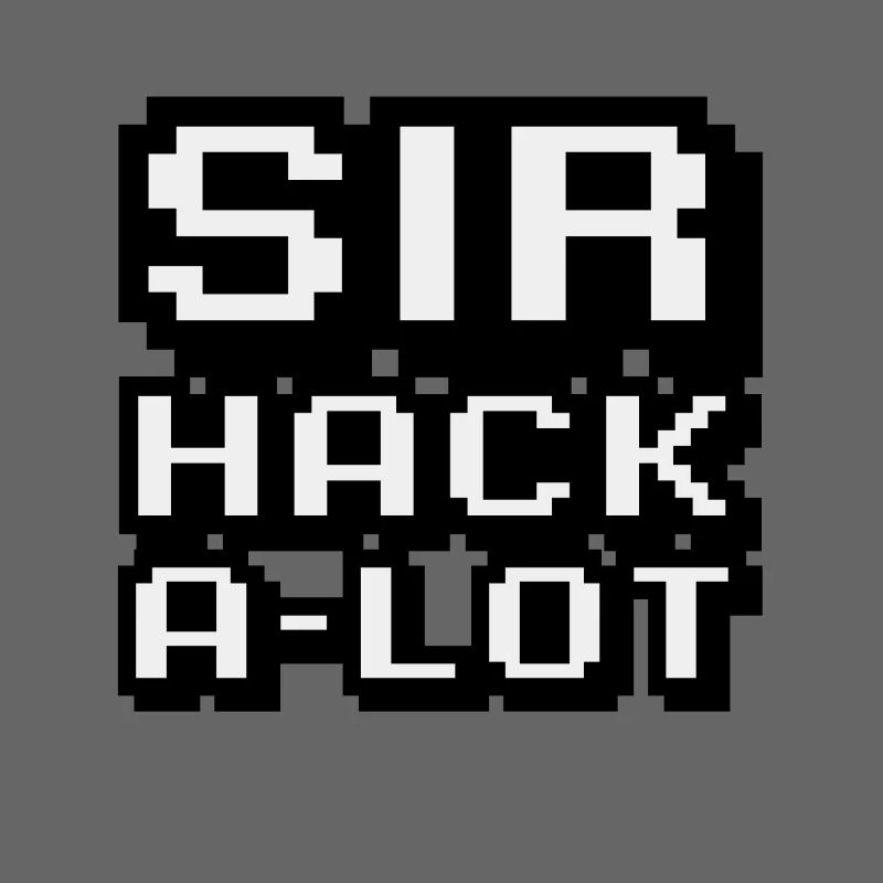 Computer hacken und Pixel-Kunst Sir Hack A Lot