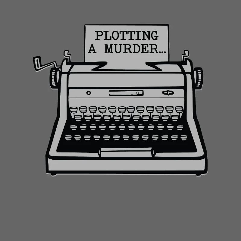 Plotting A Murder Typewriter Author Writer Book