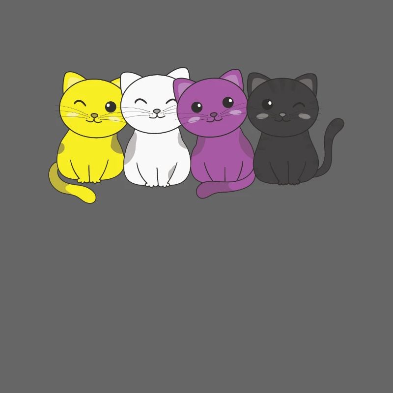 Nonbinary Flag Non Binary Pride LGBTQ süße Katze