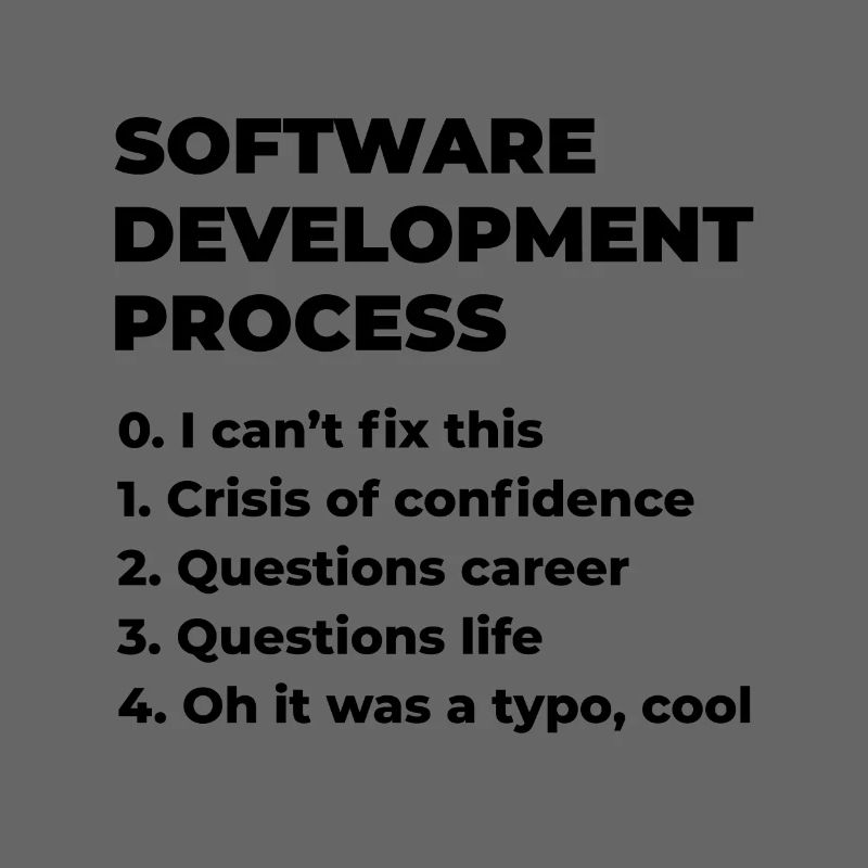 Software Development Process Programmer Coder Nerd