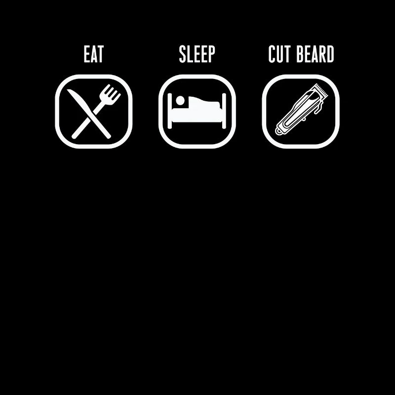 Eat Slee Cut Beart Shirt Geschenk Barber