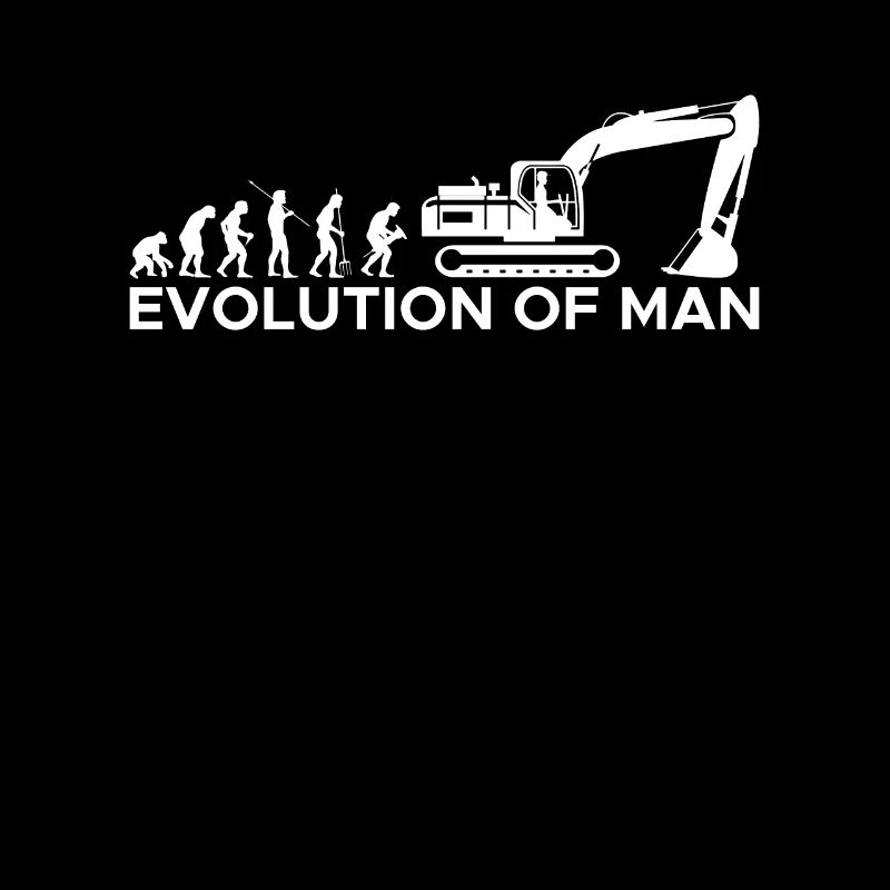 Evolution Excavator Driver Shirt Cadeau