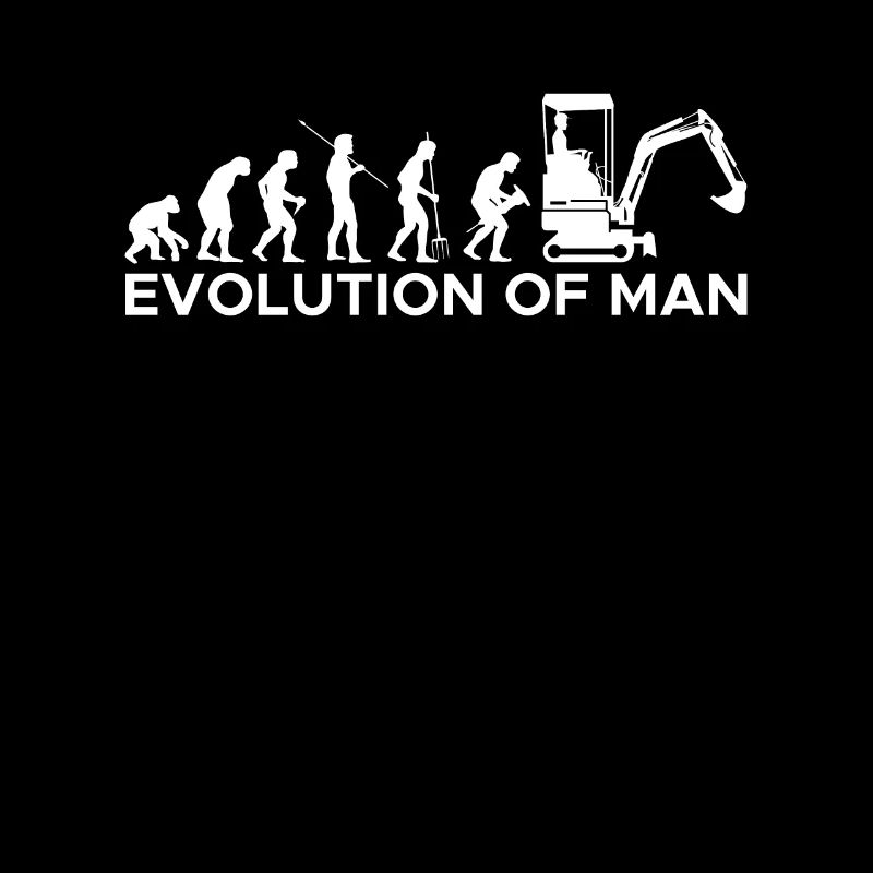 Evolution Of Man Excavator Driver Shirt Gift