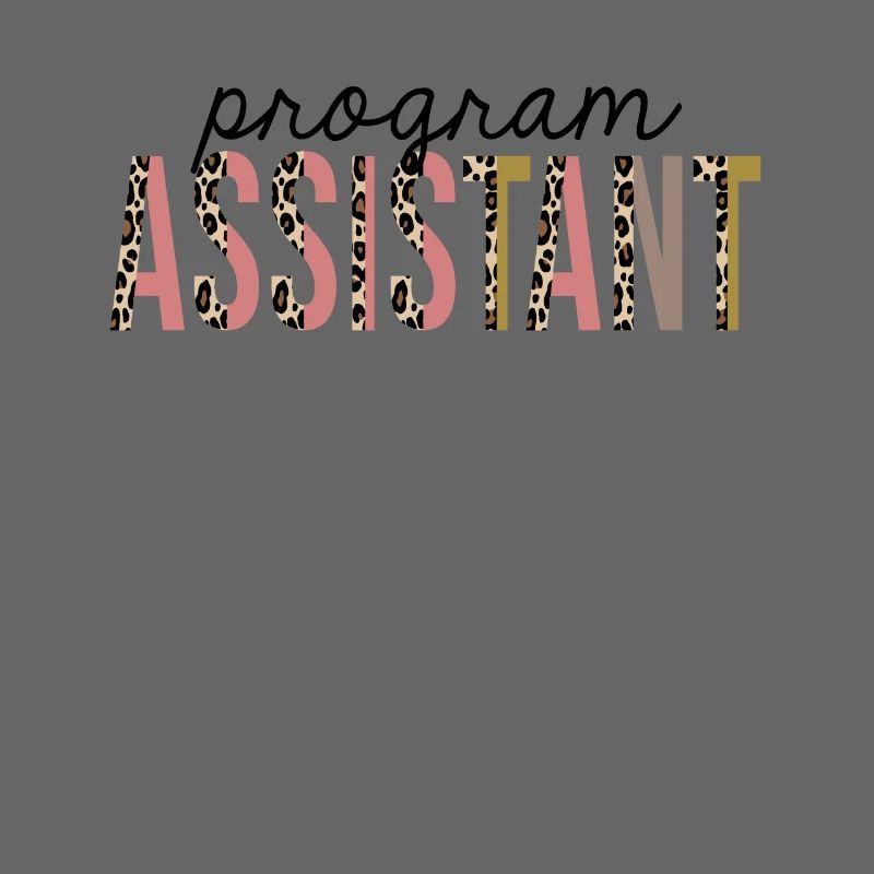 Assistant de programme Leopard Print Funny