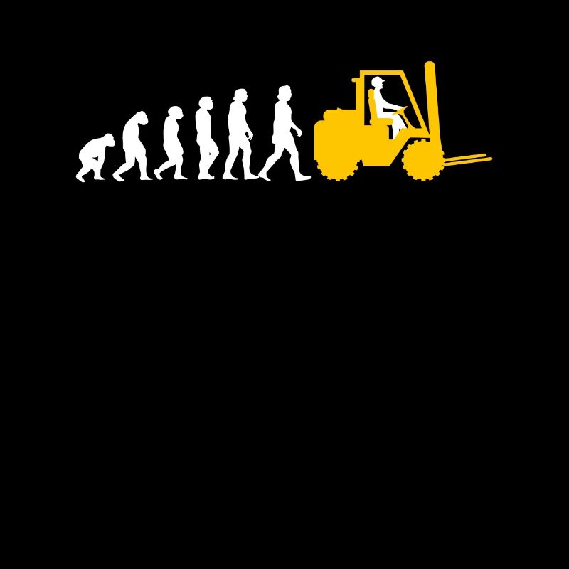 Evolution Gabelstapler Shirt Geschenk