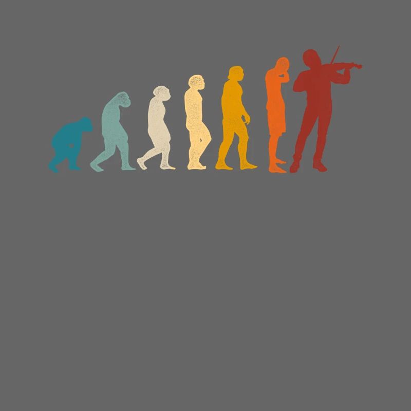 Violin Violinist Evolution Retro