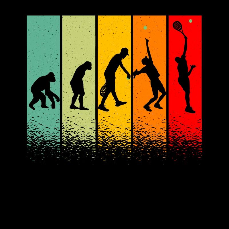 Evolution Tennisman Geschenkidee Mann