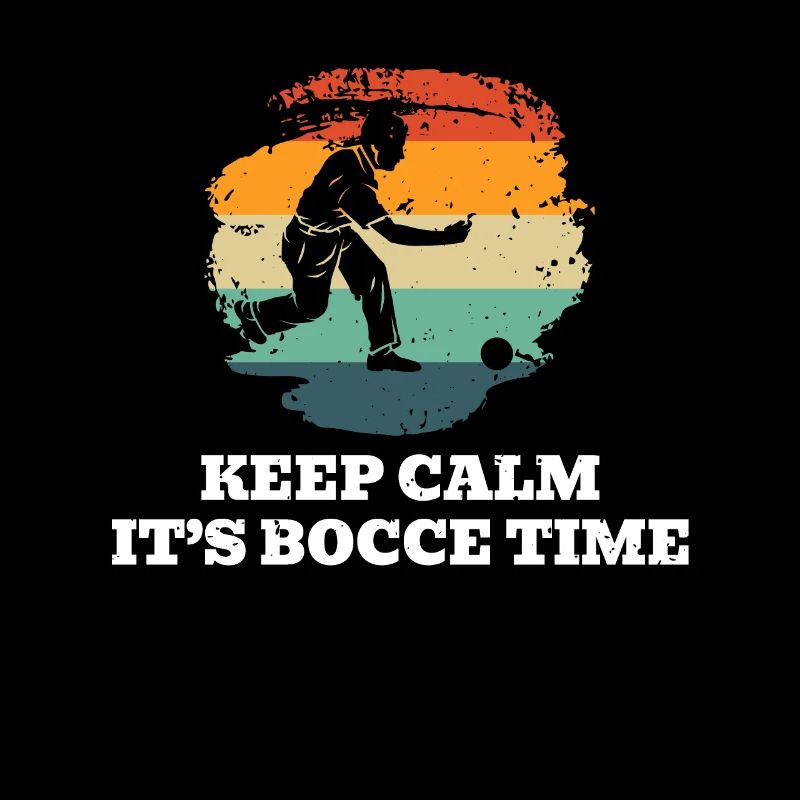 Keep Calm It´s Bocce Time Shirt Geschenk