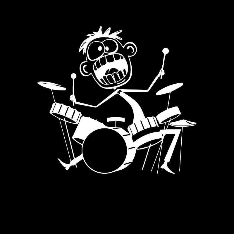 Funny Drum Player Funny Drummer