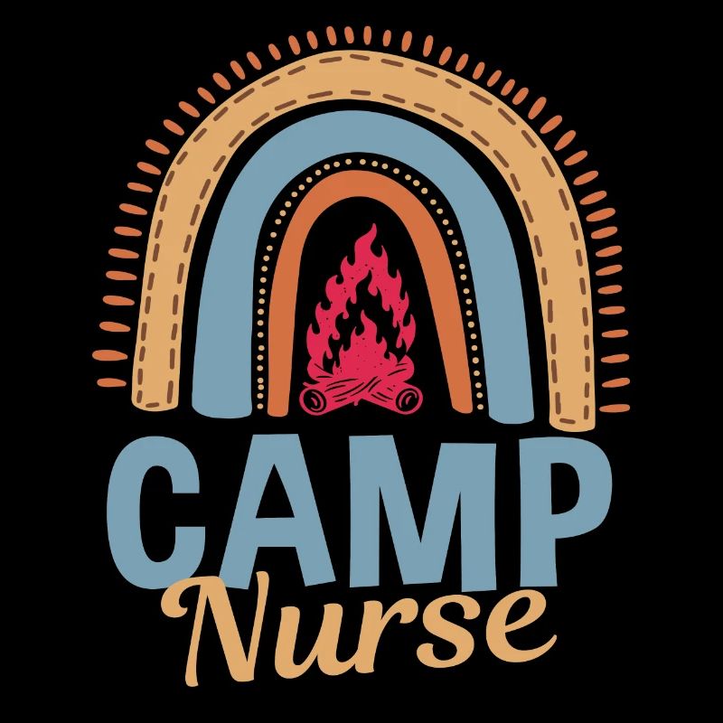 Cute camp nurse rainbow