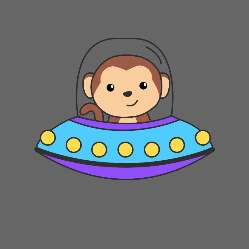 Monkey UFO Space Universe