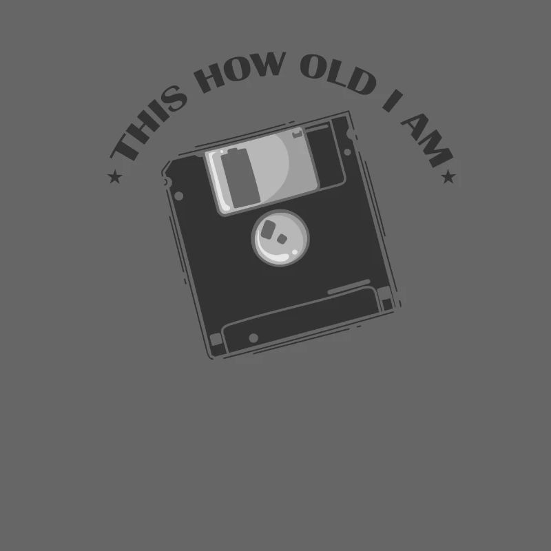 This how old I am diskette retro memory module