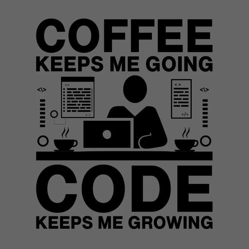 Kaffee-Codierung Programmierer Programmierer Entwickler Nerd Coff