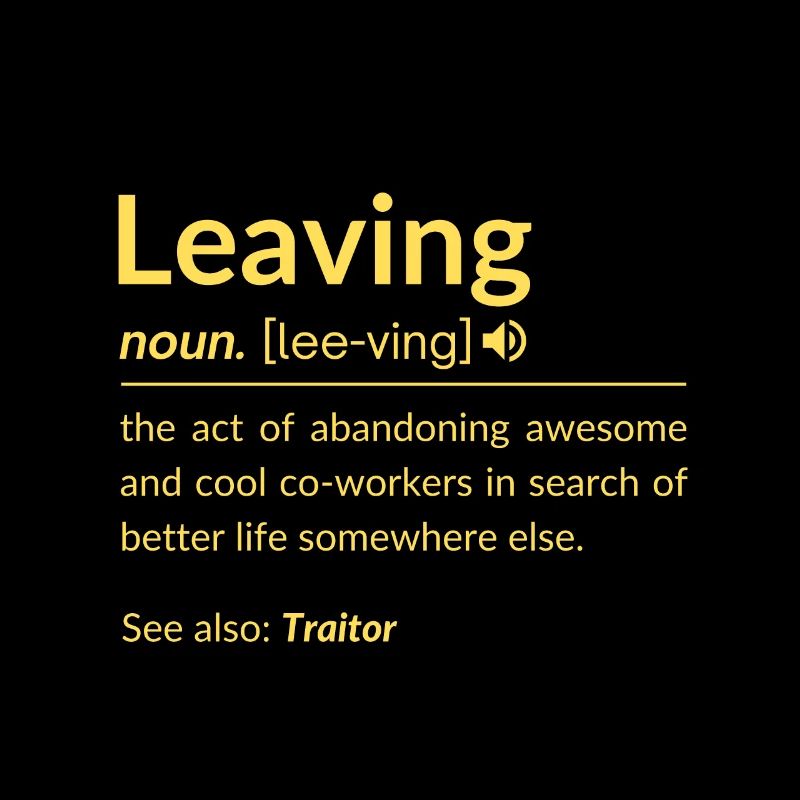 leaving definition