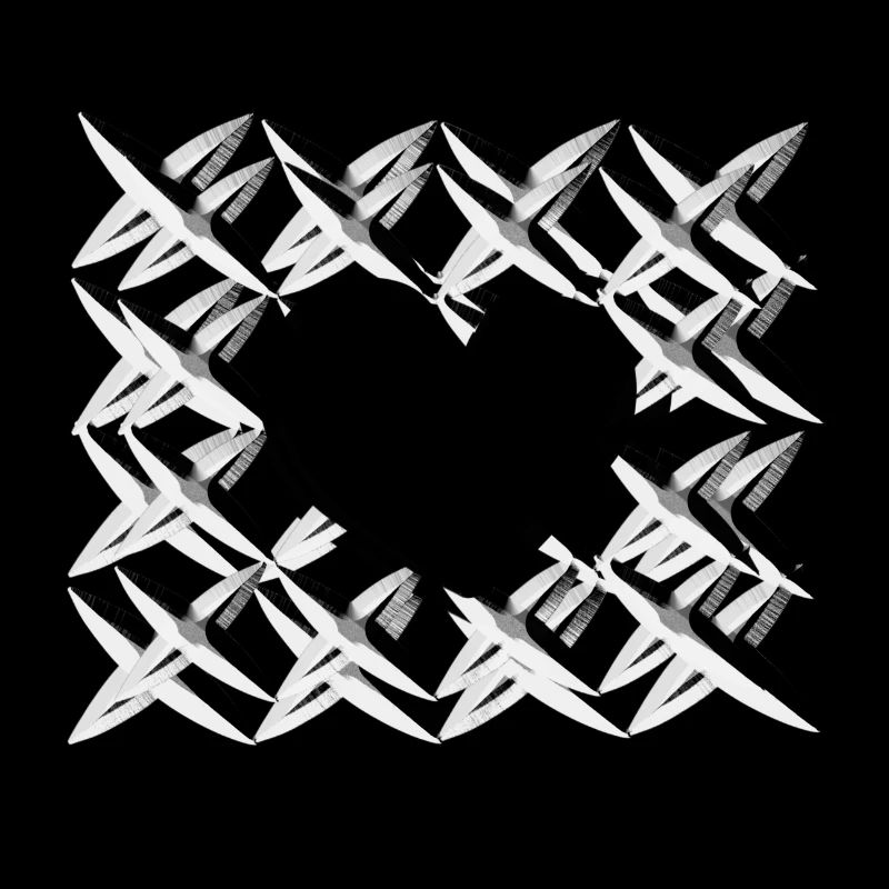 pattern cross net grey