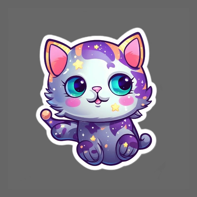 a cute space kitty