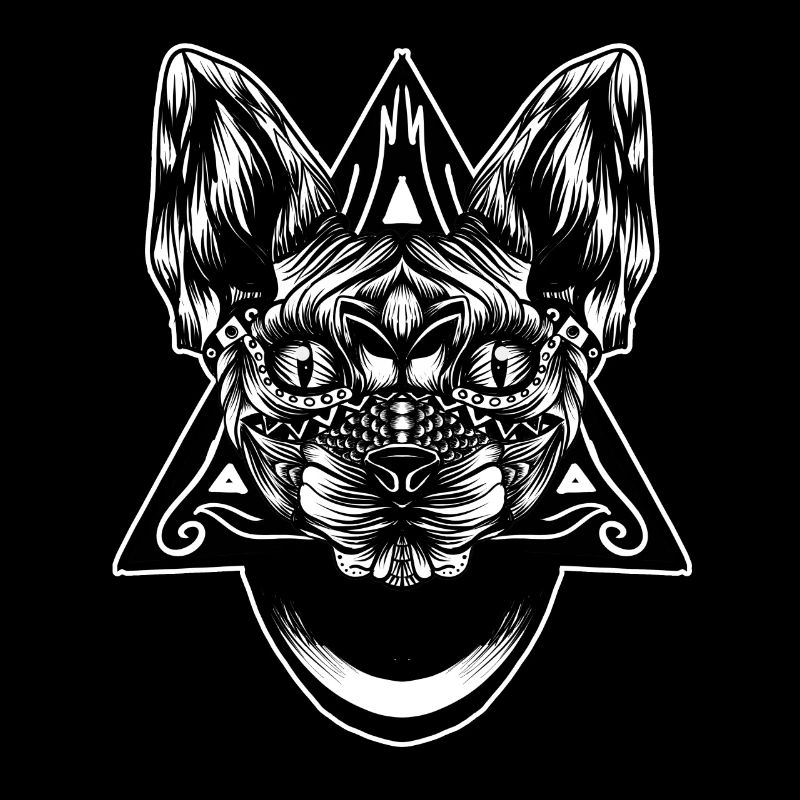 Sphynx pattern bw