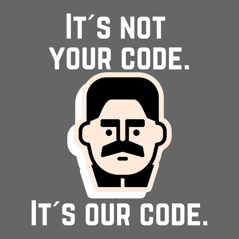 Shirt for programmers with stolen code
