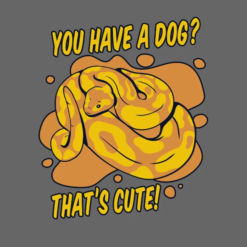 Vous avez un chien mignon Python serpent banane