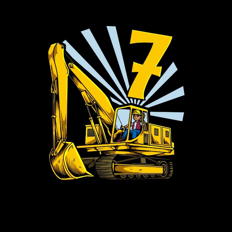 Ich bin 7 - Bagger Geburtstag 7 Jahre