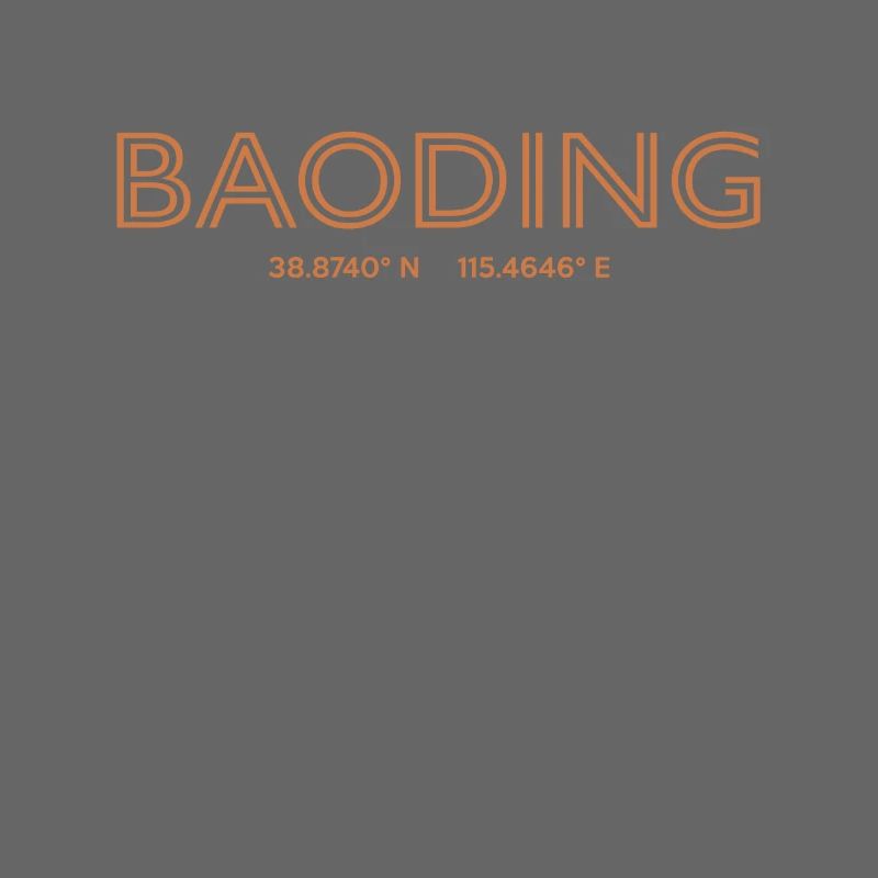 China City Coordinates - Baoding