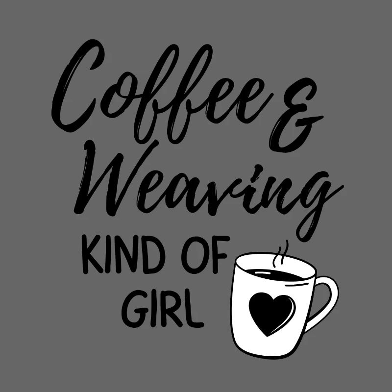 Kaffee- und Webmädchen.