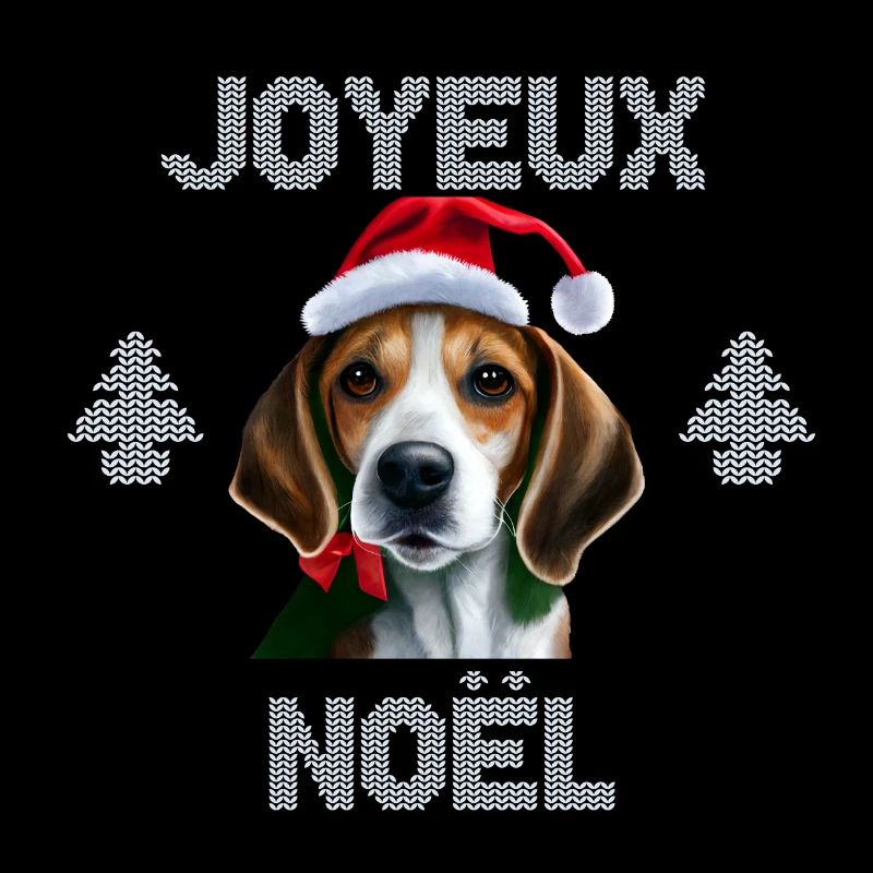 beagle joyeux noel pull de noël chien