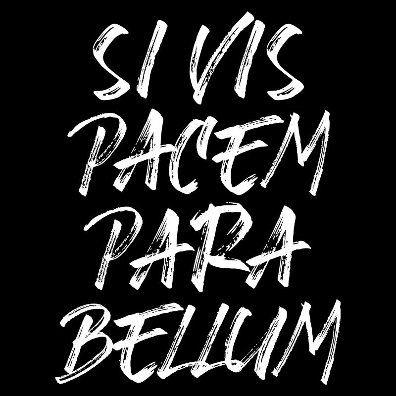 Conception de typographie Si Vis Pacem Para Bellum Latin