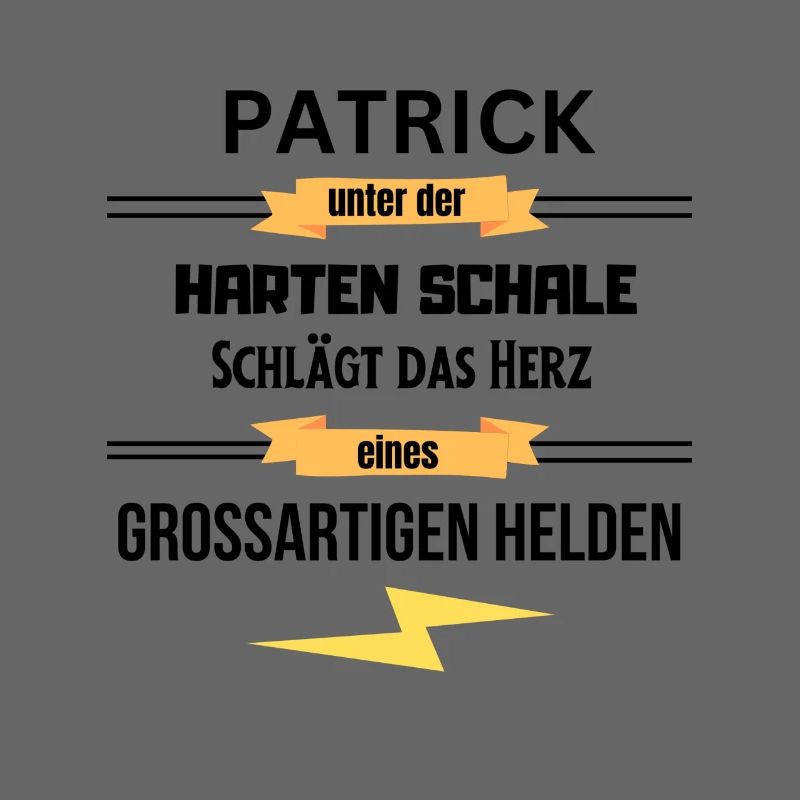 Patrick harte Schale eines Großartigen Helden