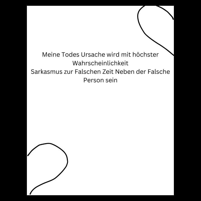 Meine Todes Ursache wird mit höchster