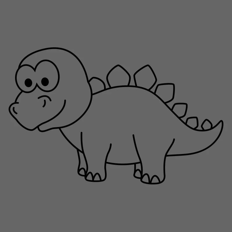 Dinosaur stegosaurus Comic