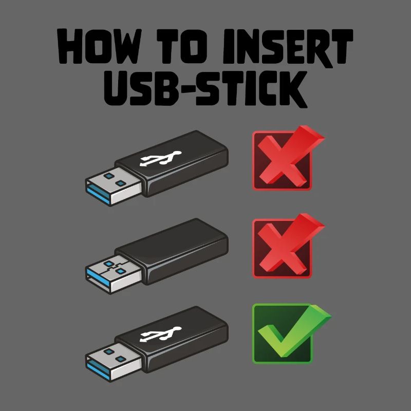How To Insert USB Stick Funny Programmer Meme