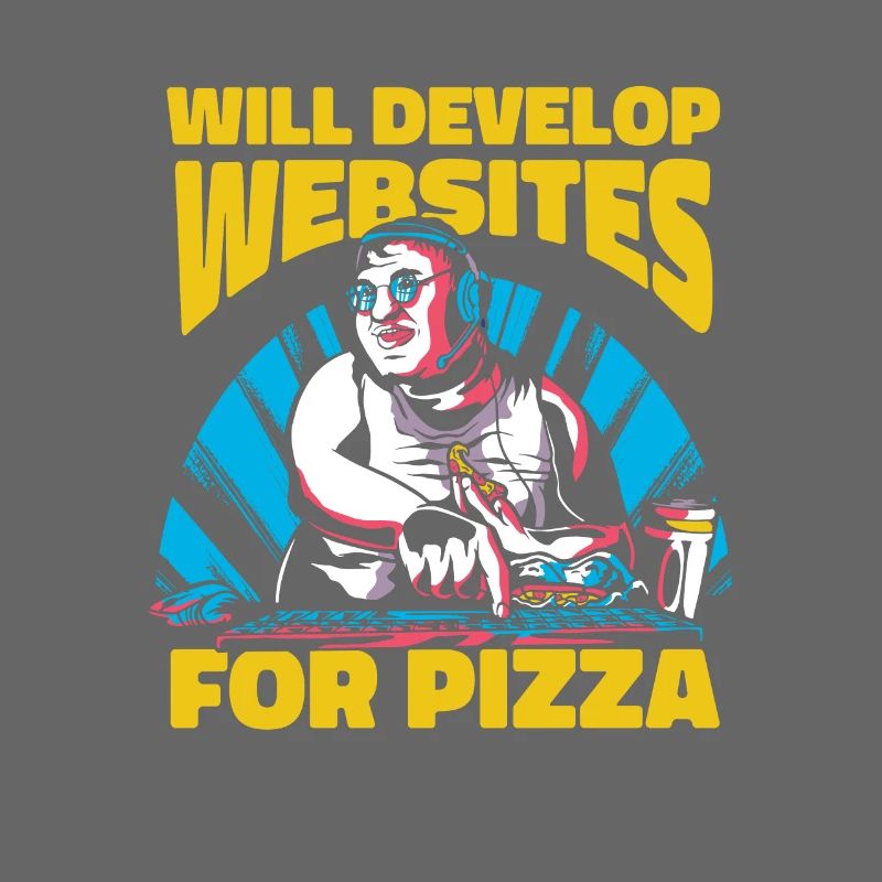 Web Entwickler Webdeveloper Pizza