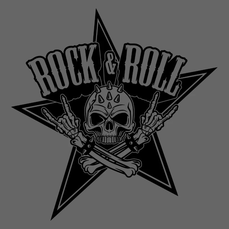 Rock'n'Roll-Schädel - Schädel